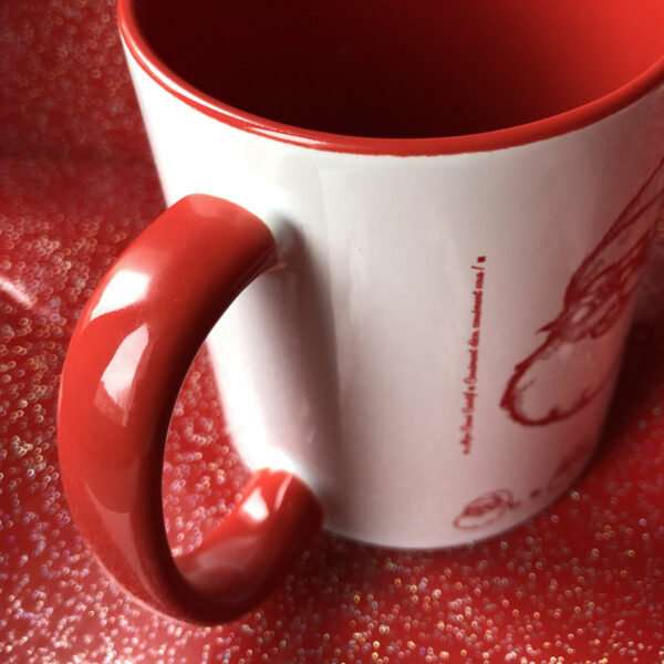 Anse Mug Père Noël bicolore blanc et rouge - Mon carré créatif